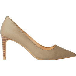 Michael Kors Γόβες Suede με Λεπτό Ψηλό Τακούνι Μπεζ 40F5HNMP1S-297