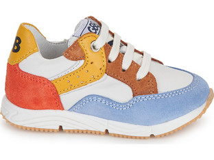 GBB Παιδικά Sneakers Λευκά Καφέ Πορτοκαλί AL400-14