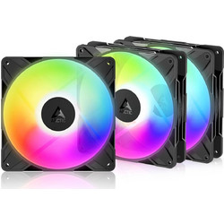 Arctic P14 Pro Reverse Case Fan 140mm ARGB με Σύνδεση 3-Pin 4-Pin PWM 3τμχ Black