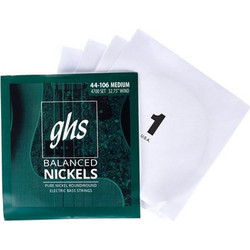 GHS 470 Σετ 4 Χορδές Ηλεκτρικού Μπάσου Pure Nickel 44-106" Medium Tension 3/4
