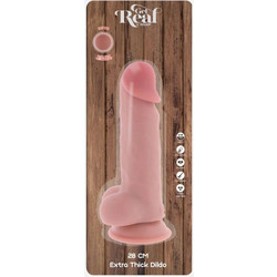 ToyJoy Get Real Deluxe Thick Ρεαλιστικό Dildo με Βεντούζα & Όρχεις 28cm Flesh