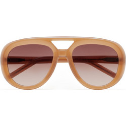 Kaleos Porter-5 Γυναικεία Γυαλιά Ηλίου Aviator Κοκάλινα Μπεζ με Καφέ Φακό