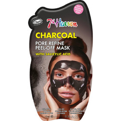 7th Heaven Charcoal Salicylic Acid Peel-Off Μαύρη Μάσκα Προσώπου με Άνθρακα 10ml