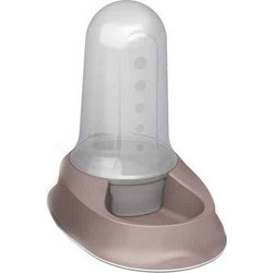Stefanplast Chic Αυτόματη Πλαστική Ταΐστρα & Ποτίστρα Μπολ με Δοχείο 3.5lt Μπεζ