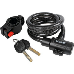 Lampa Asper Αντικλεπτική Κουλούρα Μηχανής 100cm 12mm Μαύρη