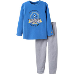 Zippy Παιδική Πιτζάμα Fleece Χειμωνιάτικη Royal Blue Γκρι 31074389003