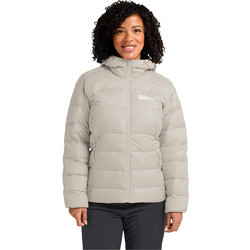Jack Wolfskin Ather Γυναικείο Μπουφάν Χειμωνιάτικο Puffer Μακρύ Μπεζ A60330-A0056