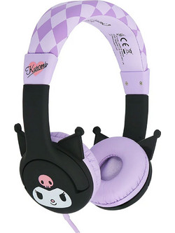 Kuromi ACC-1307 Ενσύρματα Παιδικά Ακουστικά On Ear Μωβ Μαύρα