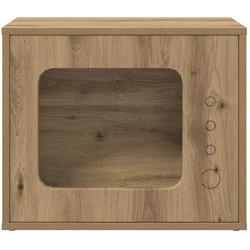 vidaXL Ξύλινo Σπιτάκι Γάτας 51x30x42cm Εκρού 8000652