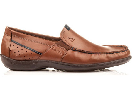 Boxer Ανδρικά Μοκασίνια Loafers Δερμάτινα Καφέ 15372-15-019