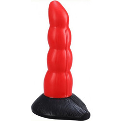 Kinksters Cater Dildo με Βεντούζα 17cm Κόκκινο
