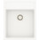 Unixton Leto-38 Ένθετος Νεροχύτης Γρανίτη Ματ White 39x50cm