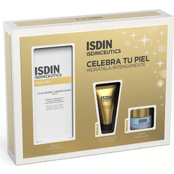 Isdin Isdinceutics Hyaluronic Concentrate Moisturizing Serum 30ml + Cleansing Gel 15gr + Moisturizing Cream 5ml