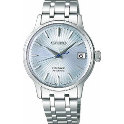 Seiko Presage Ανδρικό Ρολόι Αυτόματο με Ασημί Μεταλλικό Μπρασελέ SRP841J1