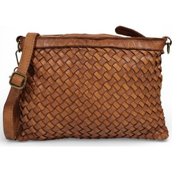 Passaggio Leather Γυναικείο Τσαντάκι Χιαστί από Δερματίνη Φούξια με Στενό Λουρί 5186-KR-04