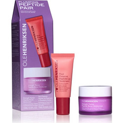 Ole henriksen Plumping Peptide Pair Skincare Strength Trainer Peptide Boost Moisturizer Cream 15ml + Pout Preserve Peptide Lip Treatment 7ml