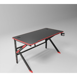 Homeone Gaming Γραφείο Ξύλινο 120x60x74cm D2105-RD