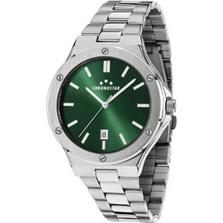 Chronostar Halt Ανδρικό Ρολόι με Ασημί Μεταλλικό Μπρασελέ R3753328004