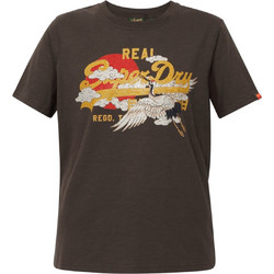 Superdry Vintage Logo Tokyo Γυναικείο Αθλητικό T-Shirt Καφέ W1011627A-PKT