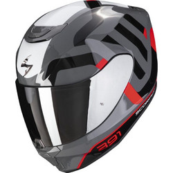 Scorpion Exo 391 Arok Grey Red Black Κράνος Μηχανής Full Face 1600gr