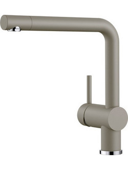 Blanco Linus 142-517622 Μπαταρία Κουζίνας Πάγκου Διπλής Παροχής Ανάμεικτη Μπεζ