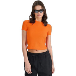 4F Γυναικείο Αθλητικό Crop Top Πορτοκαλί 4FRSS25TTSHF2749-70S