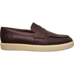 Clarks Lockford Easy Ανδρικά Μοκασίνια Loafers Δερμάτινα Καφέ 26186193