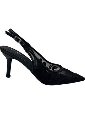 Elenross Γόβες Slingback με Τακούνι Στιλέτο Μαύρες GS10150W