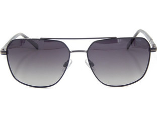 Invu IB12611 A Ανδρικά Γυαλιά Ηλίου Aviator Μεταλλικά Μαύρα με Μαύρο Φακό