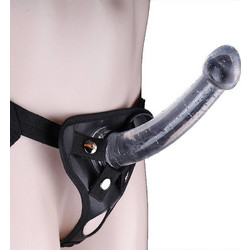 Enigma Harness Strap On με Dildo 20cm Clear