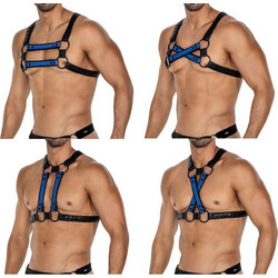 Cut4Men 06 Chest Harness Λουριά Δεσίματος Μπλε