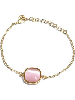 Farma Bijoux Γυναικείο Βραχιόλι Αλυσίδα Xρυσό με Χαλαζία 8058056814784