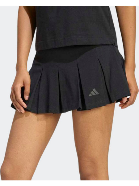 Adidas Seasonal Essentials Colorpop Μίνι Φούστα Υφασμάτινη Πλισέ Μαύρη KC3940