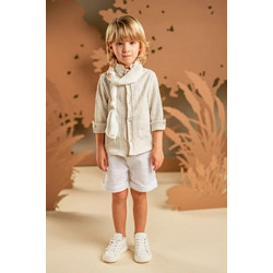 Baby Bloom Βαπτιστικό Σετ Ρούχων για Αγόρι με Σορτσάκι & Πουκάμισο 4τμχ 126-31