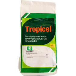 BioGenus Tropicel Κρυσταλλικό Διαφυλλικό Λίπασμα Βορίου Ψευδαργύρου Μολυβδαινίου 1kg