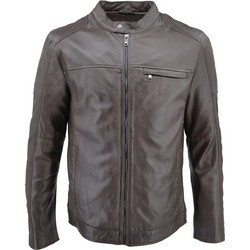 Leather 100 Ανδρικό Μπουφάν Χειμωνιάτικο Δερμάτινο Καφέ 08-M-COLLINS