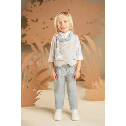 Baby Bloom Βαπτιστικό Κοστούμι με Παντελόνι Πουκάμισο & Γιλέκο 5τμχ 126-17