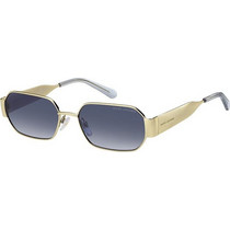 Marc Jacobs MARC890/S LKS08 Γυναικεία Γυαλιά Ηλίου Ορθογώνια Μεταλλικά Χρυσά με Μπλε Φακό