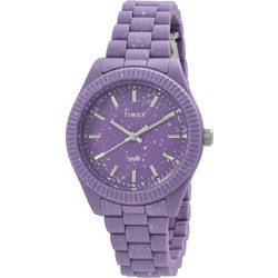 Timex Legacy Ocean Γυναικείο Ρολόι με Μωβ Καουτσούκ Λουράκι TW2V77300