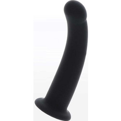 Taboom Medium Dildo με Βεντούζα 15cm Μαύρο