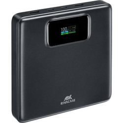 Rivacase VA1091 Power Bank 25800mAh 100W με 2 Θύρες USB-A Quick Charge 3.0 & Power Delivery Black