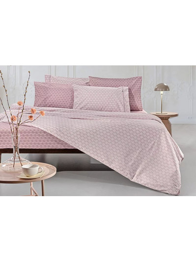 Guy Laroche Σετ Σεντόνια Υπέρδιπλα Βαμβακερά 240x265 Sandy Old Pink