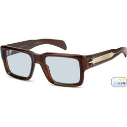 David Beckham DB7159/S 09Q/SD Ανδρικά Γυαλιά Ηλίου Τετράγωνα Κοκάλινα Καφέ με Μπλε Φακό