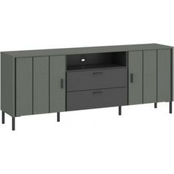 PoliHome Έπιπλο Τηλεόρασης Μοριοσανίδα Όλιβ Μ173.2xΠ40xΥ65cm Sage 162787249