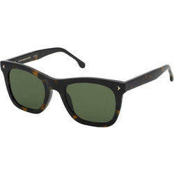Lozza SL4359 04BL Ανδρικά Γυαλιά Ηλίου Τετράγωνα Κοκάλινα Μαύρα με Πράσινο Φακό