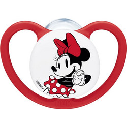 Nuk Perfect Match Air Minnie Ορθοδοντική Πιπίλα Σιλικόνης 0-6m Κόκκινη