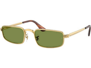 Ray-Ban RB3927 0014E Ανδρικά Γυαλιά Ηλίου Ορθογώνια Μεταλλικά Χρυσά με Πράσινο Φακό