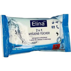 Elina Μαντηλάκια Καθαρισμού Χεριών 15τμχ