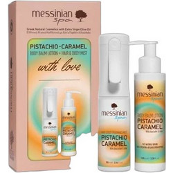 Messinian Spa Pistachio & Caramel Hair & Body Mist 90ml + Body Lotion 100ml
