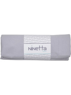 Ninetta Bebe Βρεφικό Σεντόνι Κούνιας Βαμβακερό με Λάστιχο 70x140 Grey